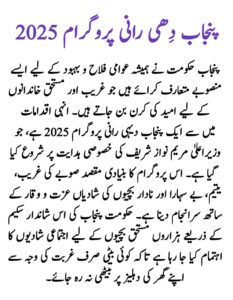 Punjab Dhee Rani Program 2025 || A New Hope for Underprivileged Brides, sakewf.site